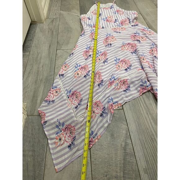 Candie's Floral Striped Handkerchief Dress Spring & Summer Women’s Size XXL - Picture 9 of 10
